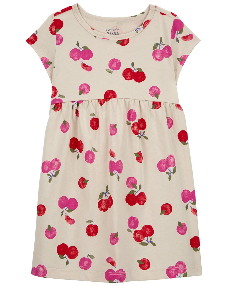 Toddler Cherry Jersey Dress