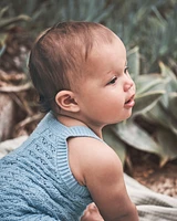Baby Organic Cotton Pointelle Romper