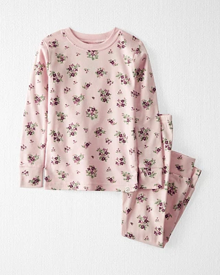 Toddler Organic Cotton Pyjamas Set Pink