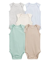 Baby 5-Pack Short-Sleeve Bodysuits