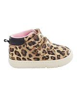 Every Step® First Walker Cheetah Print High-Top Sneakers