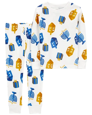 Baby 2-Piece Hanukkah 100% Snug Fit Cotton PJs