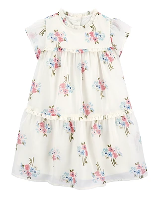 Toddler Floral Short-Sleeve Dress