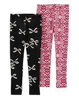 Kid 2-Pack Holiday Leggings