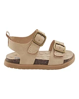 Baby Every Step® First Walker Faux Cork Sandals - Beige