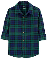 Toddler Plaid Twill Button-Down Shirt