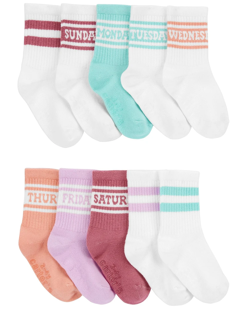 10-Pack Weekdays Crew Socks