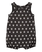 Baby Floral Print Cotton Romper