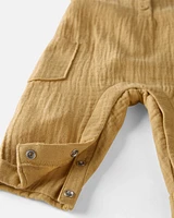 Baby Organic Cotton Gauze Overalls