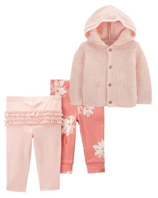 Baby 3-Piece Cardigan Set