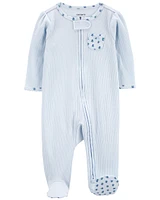 Baby Floral 2-Way Zip Thermal Sleeper Pyjamas