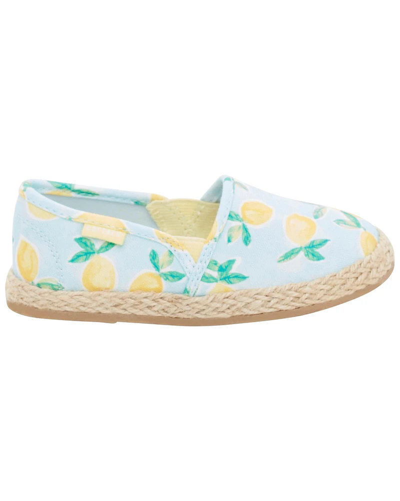 Toddler Lemon Espadrille Shoes