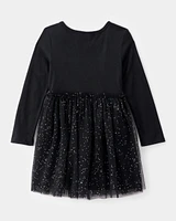 Toddler Halloween Skeleton Tulle Dress