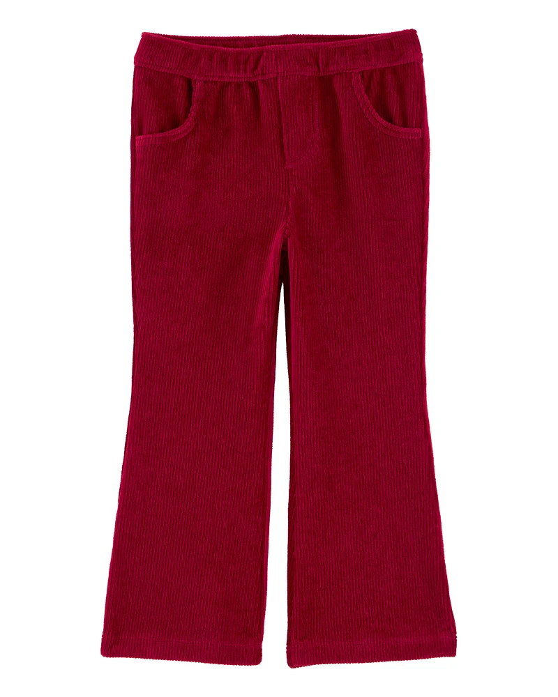 Toddler Pull-On Velour Flare Pants