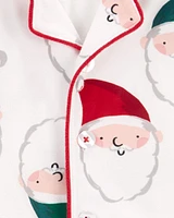 Toddler 2-Piece Santa Coat Style Pyjamas