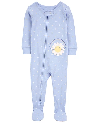 Toddler 2-Way Zip Cotton Sleeper Pyjamas