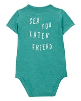 Baby 2-Piece "Sea You Later" Bodysuit & Pant Set - Green/Grey