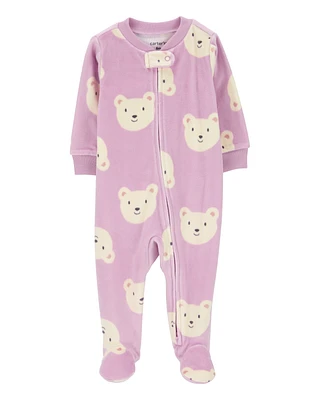 Baby 1-Piece Bear Fleece Footie Sleeper