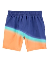 Kid Colourblock Swim Trunks