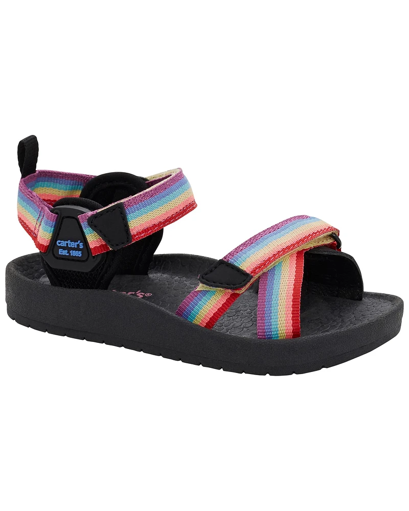 Toddler Rainbow Hook & Loop Sandals