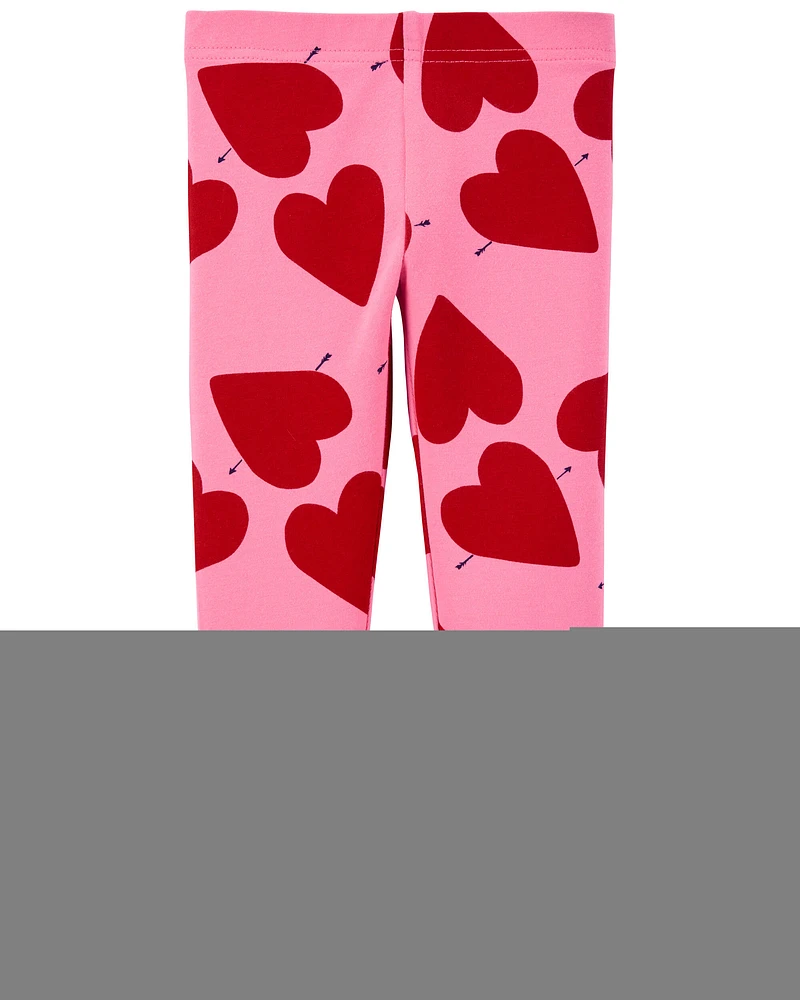 Toddler Valentine's Day Heart Leggings