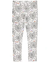 Kid Spiderweb Halloween Leggings