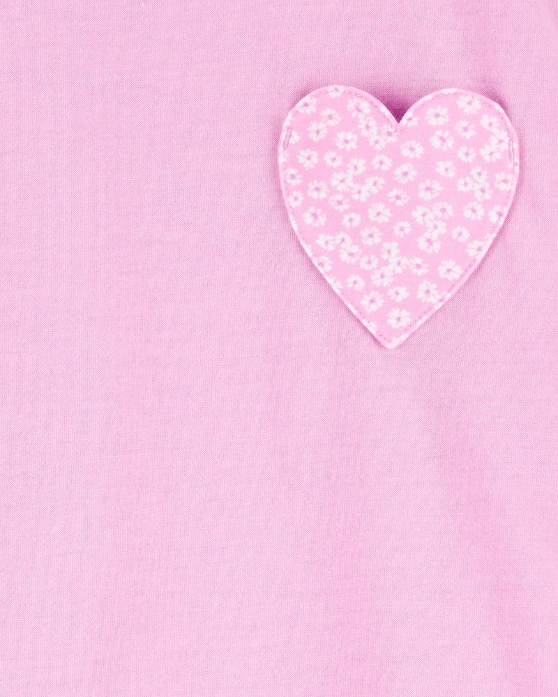 Girls 2-Piece Heart Loose Fit Pyjamas