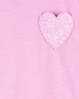 Girls 2-Piece Heart Loose Fit Pyjamas