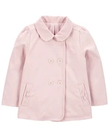 Toddler Cotton Woven Jacket - Pink