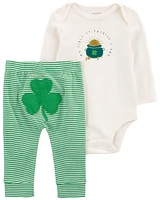 Baby 2-Piece St. Patrick's Day Bodysuit Pant Set