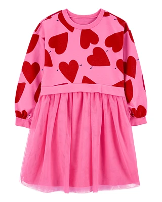 Kid Heart Long-Sleeve Dress