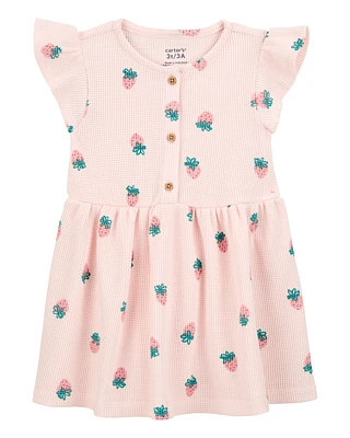 Toddler Strawberry Thermal Dress