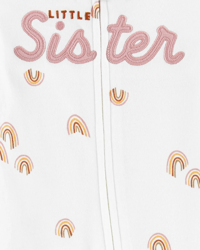 Little Sister 2-Way Zip Cotton Sleeper