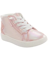 Kid Metallic High-Top Sneakers