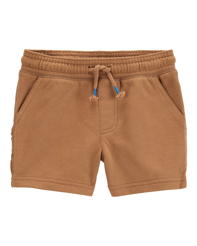 Baby Pull-On French Terry Rec Shorts - Brown
