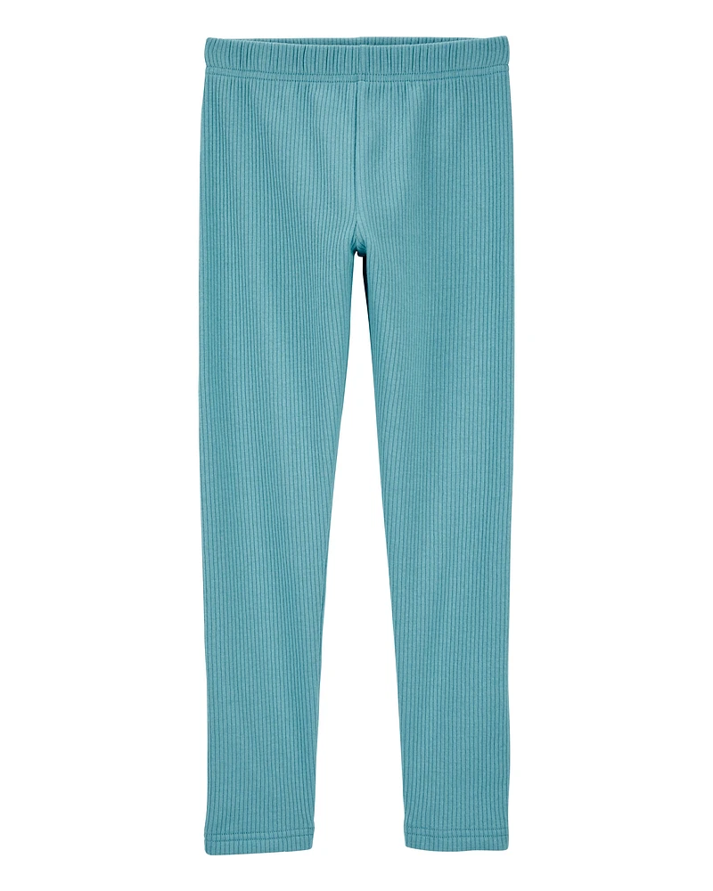 Kid Cozy Ribbed Leggings