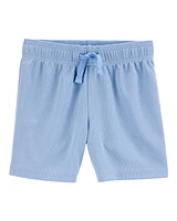 Toddler Solid Cotton Blend Shorts