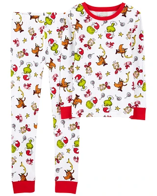 2-Piece Christmas Grinch 100% Snug Fit Cotton Pyjamas