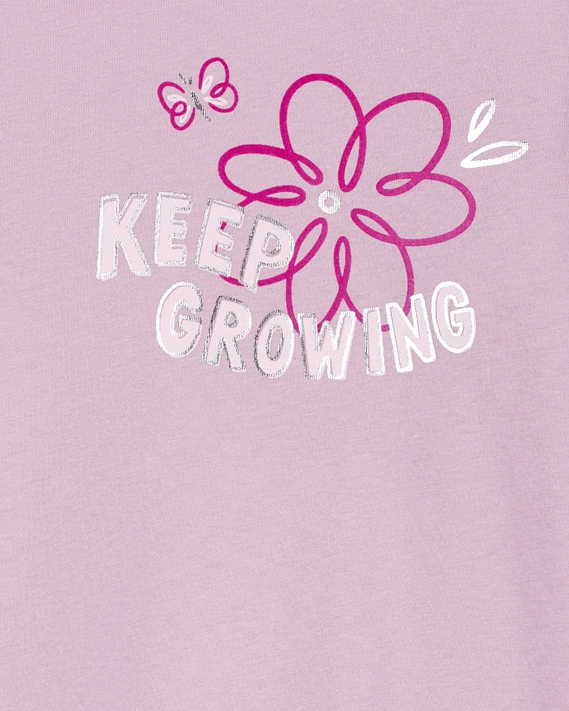 Kid Keep Growing Floral Long-Sleeve Tee