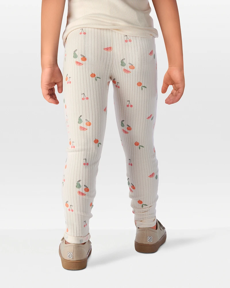 Toddler 2-Pack Organic Cotton Rib Leggings