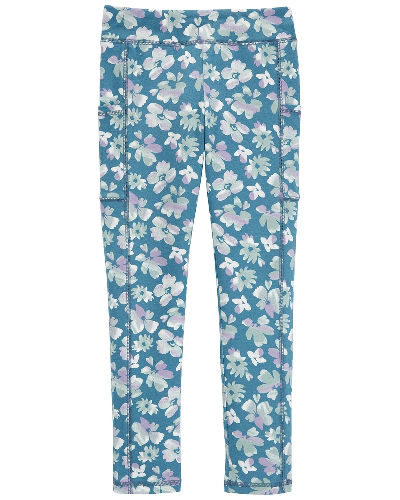 Kid Floral Active Leggings