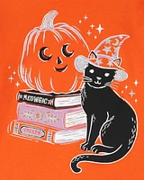 Halloween Cat Flutter Tee