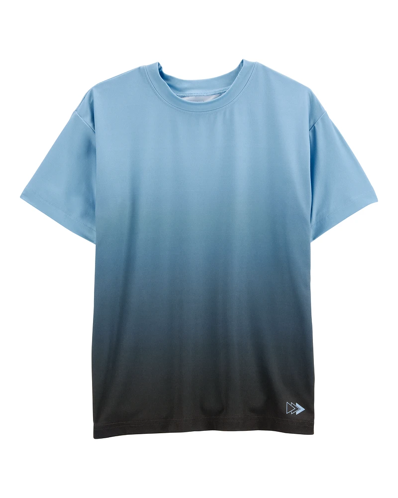 Kid Ombre Woven Short-Sleeve Tee - Blue