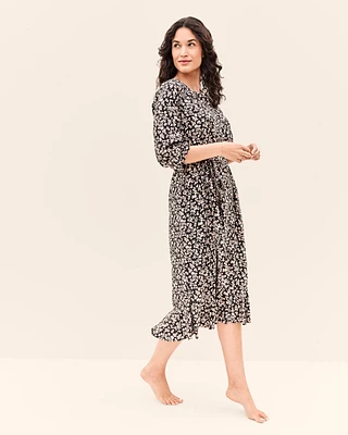 Adult Women's Maternity Woodland Button-Front Dress