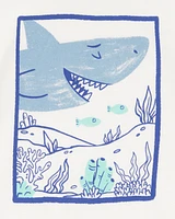 Toddler Shark Short-Sleeve Graphic Tee - Ivory