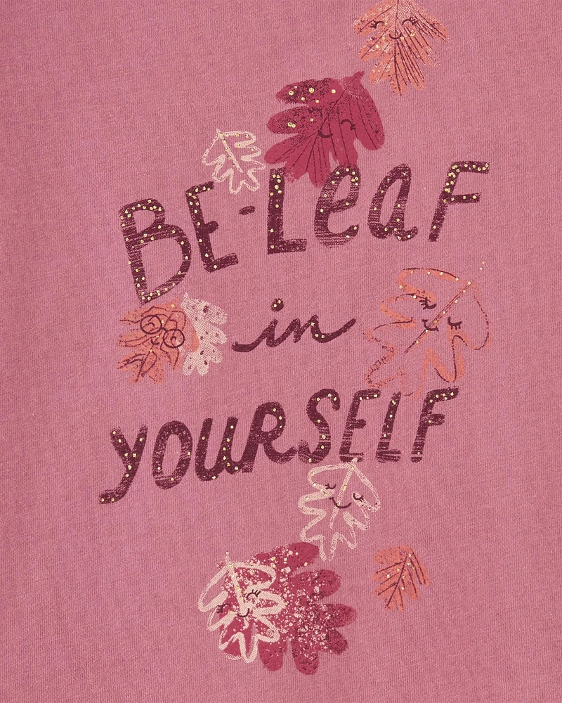 Be-Leaf Yourself Peplum Jersey Tee