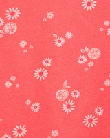 Baby Floral Tank Top - Orange