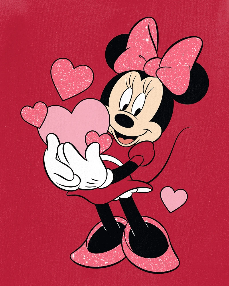 Toddler Minnie Mouse Valentine's Day Tee - Red