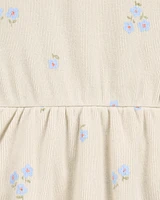 Baby Floral Sunsuit - Ivory