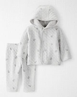 Baby 2-Piece Cardigan & Pants Set Made with Organic Cotton
